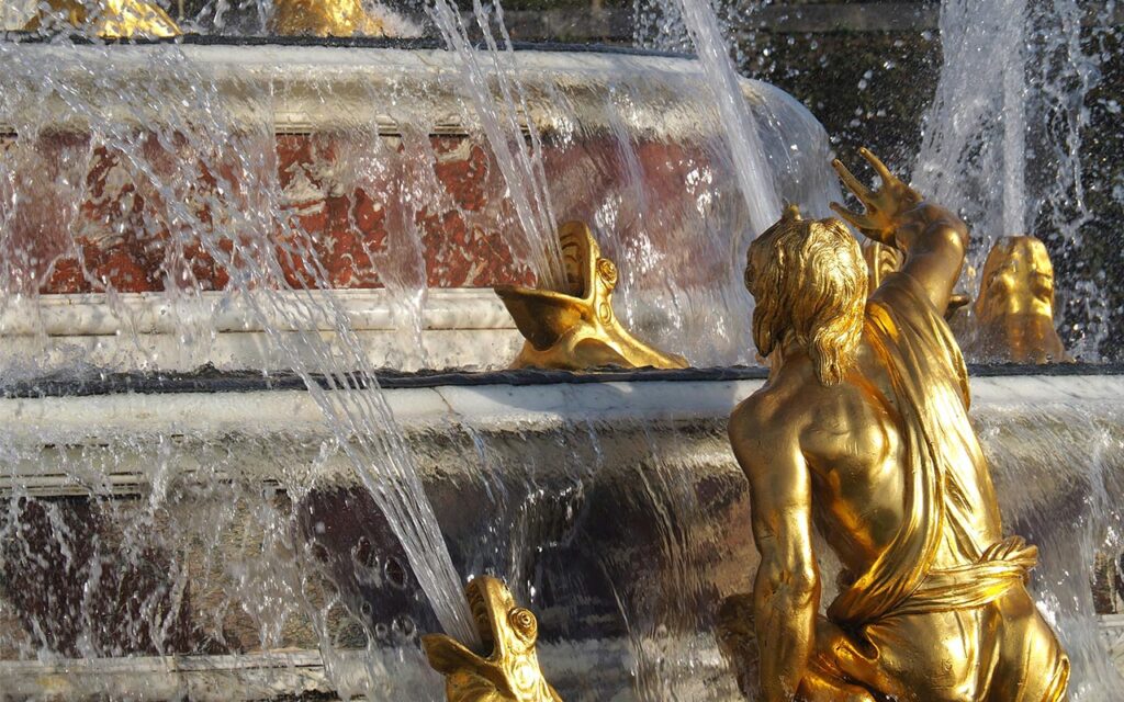 musikalische Fontänen von Versailles