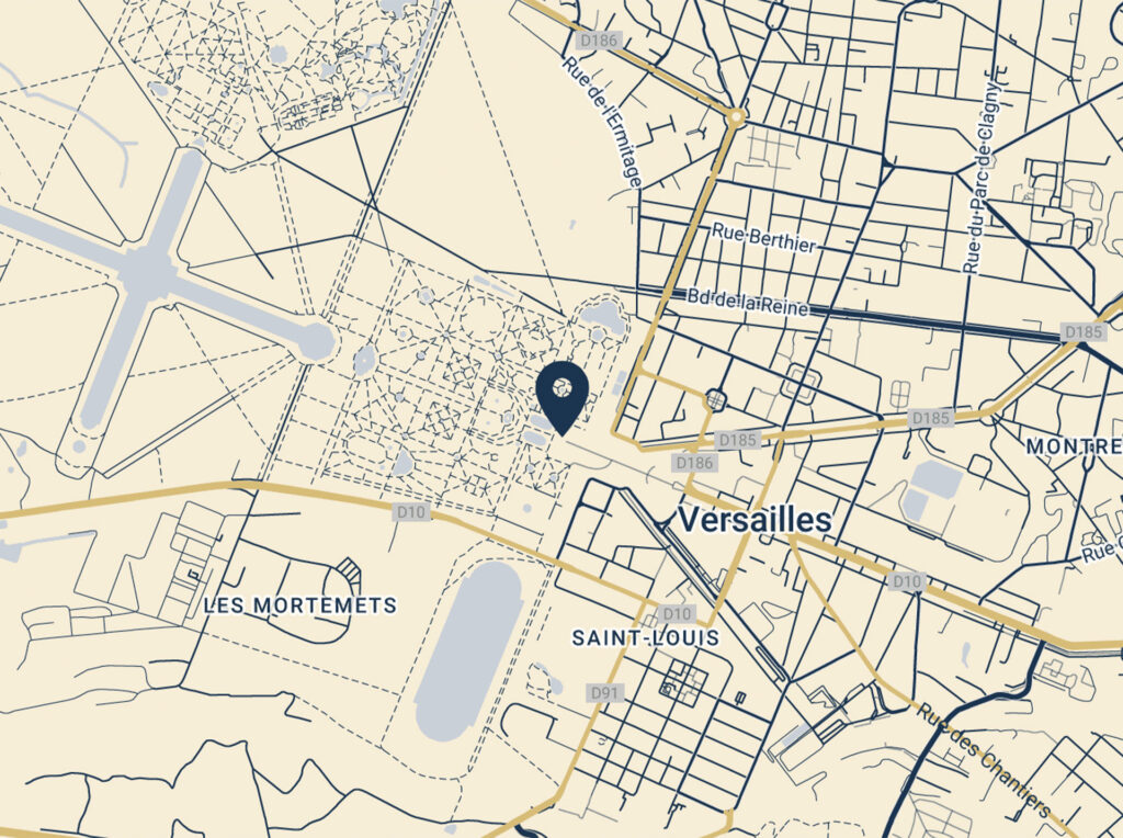 karte des schlosses von versailles