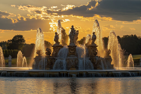 teiche und brunnen des schlosses von versailles